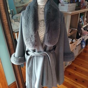 Torrid Charcoal Faux Fur Accent